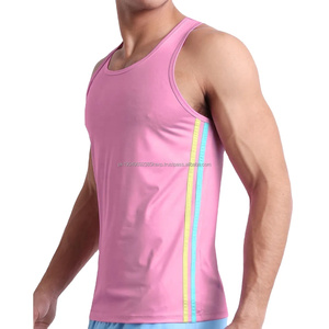 Men Sublimation Print Tank Top 100% Cotton Eco-Friendly Button Lightweight <b>Moisture</b>-<b>Wicking</b> Fabric Custom Design <b>Shirt</b> Bulk - Product Image 4
