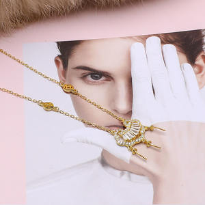 Componente de Joyería Vacío para Collar con Colgante de Perla Integrado, Cadena de Seguridad para Niños, Accesorio de Plata S925 para Manualidades - Product Image 2