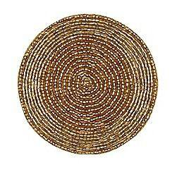 Exclusive Design Handcrafted Beaded Butterfly Tea Coaster <b>Red</b> and Golden with <b>Sequin</b> Details for Elegant Table Decor coaster - Product Image 4