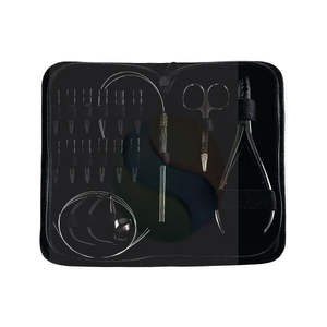 Kit de Herramientas Profesionales para Extensiones de Cabello con Alicates de Crimpado de 2 Orificios – Juego Completo de 12 Piezas para Salón - Product Image 1