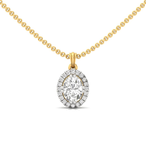 Colgante Solitario Starlit Bliss con Diamante Cultivado en Laboratorio con Corte Ovalado, Joyería Clásica y Elegante, Regalo para Mujer - Product Image 5