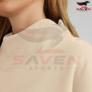 Women <b>Mock</b> <b>Neck</b> Sweatshirt Oversized Pullover Long Sleeve Fleece Warm Casual Streetwear Autumn Winter Fashion <b>Top</b> - Product Image 4