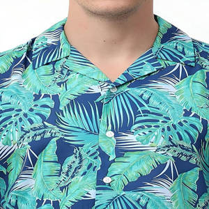 Chemise à manches courtes en coton pour hommes personnalisée OEM avec col boutonné respirant à séchage rapide pour une tenue décontractée d'été pour adolescents - Product Image 3