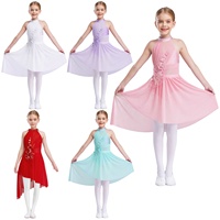 Vente en gros de vêtements de danse d'entraînement pour enfants 6-16 ans personnalisés Costumes de danse de scène pour enfants Robes de danse lyrique de ballet pour filles
