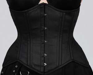 New OEM ODM <b>Gothic</b> Wedding Breathable High Compression Canvas Waist Trainer Fashioned Bust Front Busk Woven Custom Logo Shapers - Product Image 1
