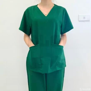 Medical Uniform Scrubs <b>Set</b> Polyester Protective Made in Vietnam Comfortable Hospital Nurse <b>Doctor</b> Workwear - Product Image 3