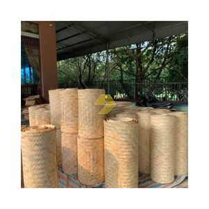 Tapis en bambou fait main, panneau tissé en bambou, artisanat naturel pour la décoration intérieure, style traditionnel, écologique, panneau de toiture - Product Image 4