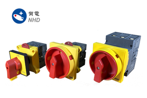 NHD Dissconnector Switch Smart <b>Padlock</b> with Ball Bearing Locking ABS/PVC Material Yellow EMO-01Y 22mm Hole - Product Image 5