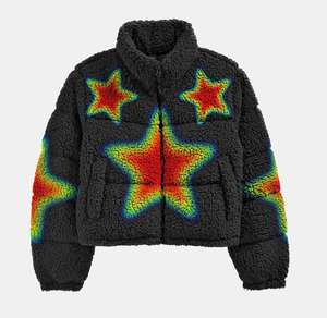 Blouson matelassé à capuche coupe-vent décontracté en molleton de coton pour homme, style universitaire, épais, chaud et imperméable, couleur unie, vente en gros, personnalisable, OEM - Product Image 2