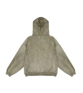 2026 Men's High Quality 100% Cotton Distressed Hoodies Unisex Streetwear Sweatshirts Wholesale Customizable Winter Clothing - Product Image 2