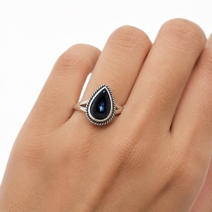 925 Sterling Silver <b>Black</b> Onyx Bezel <b>Ring</b> Natural Gemstone Classic Wedding <b>Ring</b> <b>for</b> <b>Men</b> & Women - Product Image 1