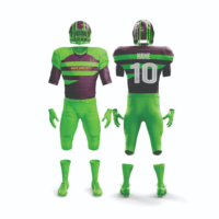 Uniformes de Fútbol Americano Personalizados de la Mejor Calidad, Uniformes Transpirables Sublimados Hechos en Pakistán, Venta al Por Mayor de Fabricantes
