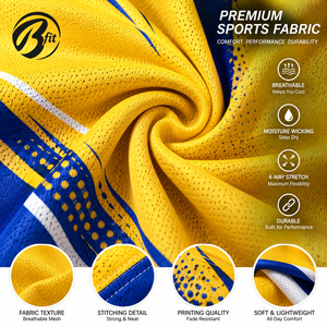 Camisetas de baloncesto personalizadas, camiseta deportiva sin mangas 100% poliéster, nombre del equipo bordado, número del jugador, talla grande - Product Image 5