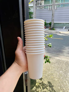 Vaso de Papel Desechable Ecológico GREEN NEST con Recubrimiento de PE de Pared Simple para Bebidas Calientes y Frías, Café, Té, Envases para Llevar - Product Image 3