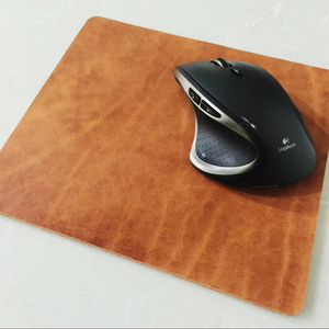 อุปกรณ์เสริมแผ่นรองเมาส์หนังแท้สไตล์วินเทจ แผ่นรองโต๊ะหนังวัวทำมือ แผ่นรองป้องกันความเมื่อยล้าสำหรับสำนักงาน LMP-0009 - Product Image 1
