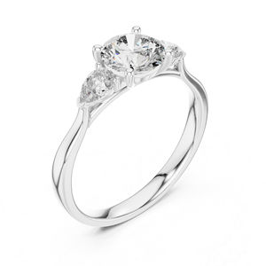 Anillo de Oro Blanco de 14K con Diamante Cultivado en Laboratorio de Corte Brillante de 1.5 Ct, Certificado por IGI, para Mujer |   Ropa de Oficina |   Nuevo Diamante Cultivado Chapado en Oro - Product Image 5