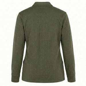 Blouse médicale en gros à manches longues avec boutons-pression, uniforme personnalisé pour infirmières, blouses d'hôpital pour médecins avec poches - Product Image 3