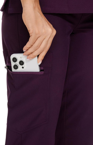 High Quality Comfortable Knitted Polyester/Cotton Quick Dry Breathable <b>Scrub</b> <b>Sets</b> for Nurses Clinics Women's Medical Uniforms - Product Image 6