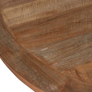 Mesa de Comedor Redonda Moderna de Madera de Teca Sólida con Acabado de Grano Natural, Muebles Ecológicos de Lujo para el Hogar, para Uso en Restaurantes y Hoteles - Product Image 2