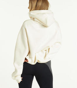 Sudadera Corta Personalizada de Algodón y Felpa para Mujer, Sudadera Holgada para Entrenamiento al Aire Libre - Product Image 5