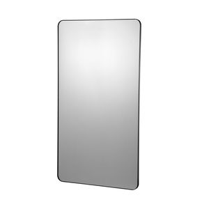 Specchio da parete per trucco, spessore 0,15 pollici, 30x55 pollici, con cornice in lega di alluminio antigraffio e pellicola antideflagrante - Product Image 1