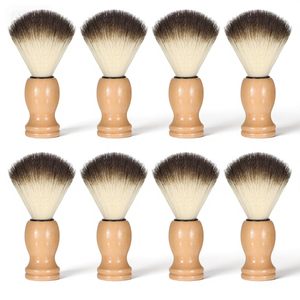 Brosse à raser pour homme pour rasage humide, outils de salon professionnels, manche en bois confortable, brosse à raser artisanale, poils doux - Product Image 1