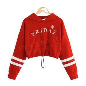 เสื้อฮู้ดและสเวตเตอร์สวมหัวสำหรับผู้หญิงเสื้อฮู้ดแขนโลโก้ตามสั่ง - Product Image 4