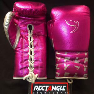 New Fly Model Kickboxing Competition Lace Up Boxing <b>Gloves</b> Cheap Price Genuine Cowhide Leather Sparring Muay Thai - Product Image 1