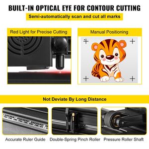 53 pouces semi-automatique bricolage vinyle imprimante Cutter Machine manuel signe coupe avec support Signmaster logiciel vinyle Cutter outil - Product Image 3