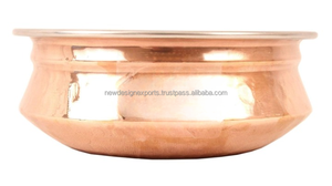 Juego de Servidor de Curry Tradicional de Cobre Martillado con Interior de Acero, Karahi, Vajilla India para Mesa - Product Image 5