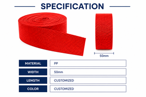 Sangle en polypropylène de 2 pouces pour le cerclage de marchandises, haute capacité de charge, résistance supérieure à l'abrasion, fabricant OEM mondial - Product Image 4