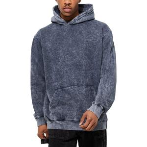 Custom <b>Extra</b> <b>Large</b> Acid Wash High Quality French Terry Quality Street Wear Super Square Acid Wash men's hoodies - Product Image 1