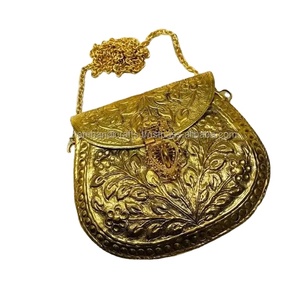 กระเป๋าใส่หมอนทองเหลืองเงางามสำหรับผู้หญิงกระเป๋าถือตอนเย็นกระเป๋าถือสไตล์โบโฮสำหรับงานแต่งงานงานปาร์ตี้อาเกตแฟชั่น - Product Image 1