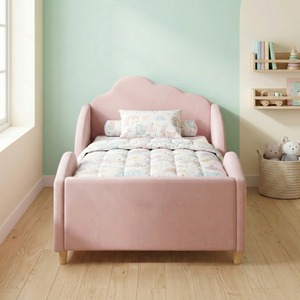 Lit d'enfant double réglable Mikahome SF-1016, écologique, rembourré, design moderne, durable, confortable, avec cadre en bois, idéal pour l'école - Product Image 2