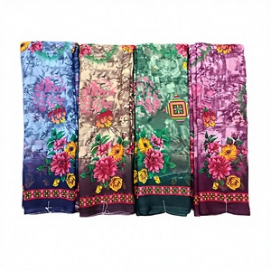 Sari clásico de georgette con blusa, sari tradicional elegante y ligero, proveedor mayorista de sari para exportación al por mayor - Product Image 1