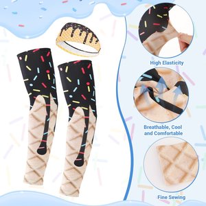 Manchons de protection solaire UPF50 Splendid Apparel, anti-plis, légers, séchage rapide, 100 % nylon, unisexe, pour activités de plein air, équitation et conduite - Product Image 1