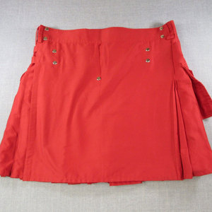 Kilt Tradicional Clásico Rojo para Mujer, con Bolsillos con Broches, Tela Transpirable Personalizada, Faldas Escocesas para Niñas - Product Image 1