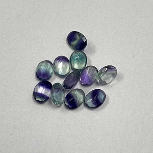5x7mm-10x12mm Natural Multi Color Fluorite Faceted Oval Cut Customized Handmade Jewelry IGI Certified Loose Gemstone Supply - Product Image 3