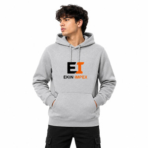 Sweat-shirt à capuche unisexe en molleton de coton, décontracté, imprimé DTF, avec poche kangourou, logo personnalisé, streetwear - Product Image 3