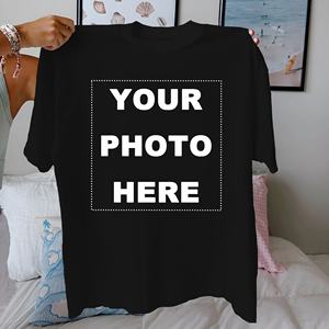 เสื้อยืดคอกลมแขนสั้นลำลองแบบยูนิเซ็กซ์ ผ้าฝ้ายถัก 100% ทรงปกติ ใส่ได้ทุกฤดู พิมพ์ลายแบบรีดร้อน ไซส์ S-2XL - Product Image 3