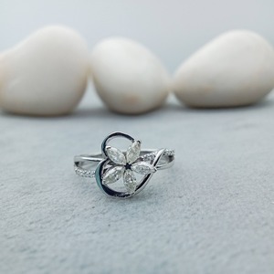 Custom Fancy Solitaire Moissanite Engagement Anniversary Wedding <b>Ring</b> Trendy 925 Sterling <b>Silver</b> 14k/18k Gold IGI Luxury Rhodium - Product Image 2