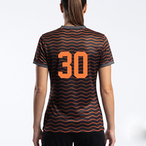 Maillot de football pour femmes de haute qualité en gros, vêtements de sport respirants, maillot de football pour femmes, maillot de football à col en V pour femmes - Product Image 2