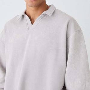 Chemise de rugby à manches longues surdimensionnée 100% polyester, épaisse, pour hommes, personnalisable, sublimée, respirante, séchage rapide, vêtements de sport - Product Image 6