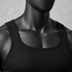 Men's Breathable Knitted Casual Sports Sleeveless Tank <b>Top</b> Solid Color Slim Fit <b>Vest</b> for Workout Gym & Daily Wear - Product Image 5