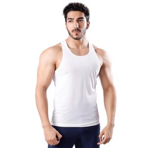 <b>Men's</b> <b>White</b> Sleeveless Gym <b>Vest</b> Lightweight Casual Sports Tank Top Breathable Muscle Shirt Custom Design OEM Clothing Factory - Product Image 2
