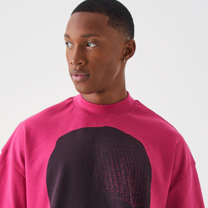 Camiseta de Hombre Oversize con Estampado 3D, Algodón Premium de Alto Gramaje, Diseño Gráfico 3D Personalizado, Ajuste Holgado, Manga Corta, Cuello Redondo, Estilo Urbano - Product Image 5