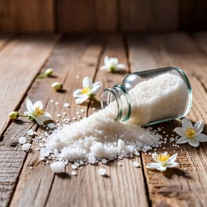 Sel de Bain de l'Himalaya Naturel Blanc à Grains Fins, Sculpté, Écologique, pour une Thérapie Spa Minérale Calmante et un Bain Corporel Apaisant aux Cristaux - Product Image 3