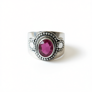 แหวนทับทิมสไตล์โบโฮชิค น้ำหนัก 5.1 กรัม เครื่องประดับชั้นดี - Product Image 2