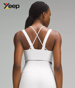 เสื้อชั้นในกีฬาโยคะคุณภาพสูงสำหรับผู้หญิง XEEP รุ่น XC-SB-102 แบบเรียบง่าย ระบายอากาศได้ดี สายปรับได้ แผ่นรองถอดออกได้ รองรับได้ดีเยี่ยม แห้งเร็ว - Product Image 2