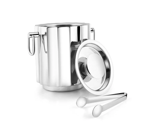 Seau à glace en acier inoxydable en gros avec logo personnalisé, bacs à boissons avec poignée, couvercle, passoire et pince - Seaux à glace réutilisables en acier - Product Image 3